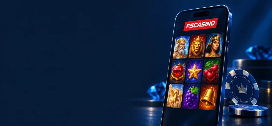 FS Casino mänguvalik mobiiltelefonis